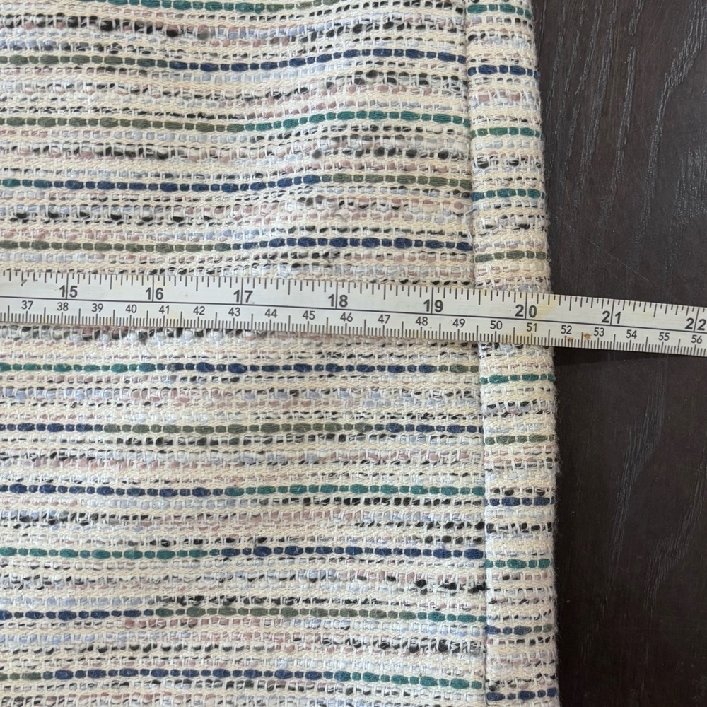 Loft Outlet Size 6 Tweed Multi-colored Striped Taylored Lined Skirt - Picture 5 of 11